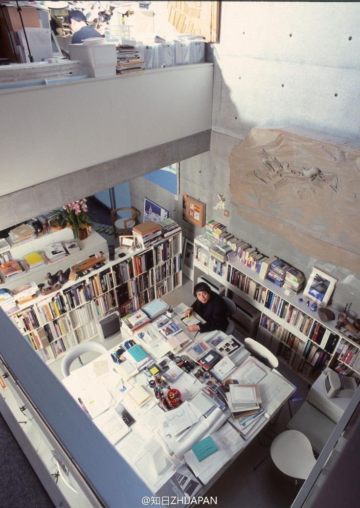 I love offices like these. Lived in, with ideas all around you