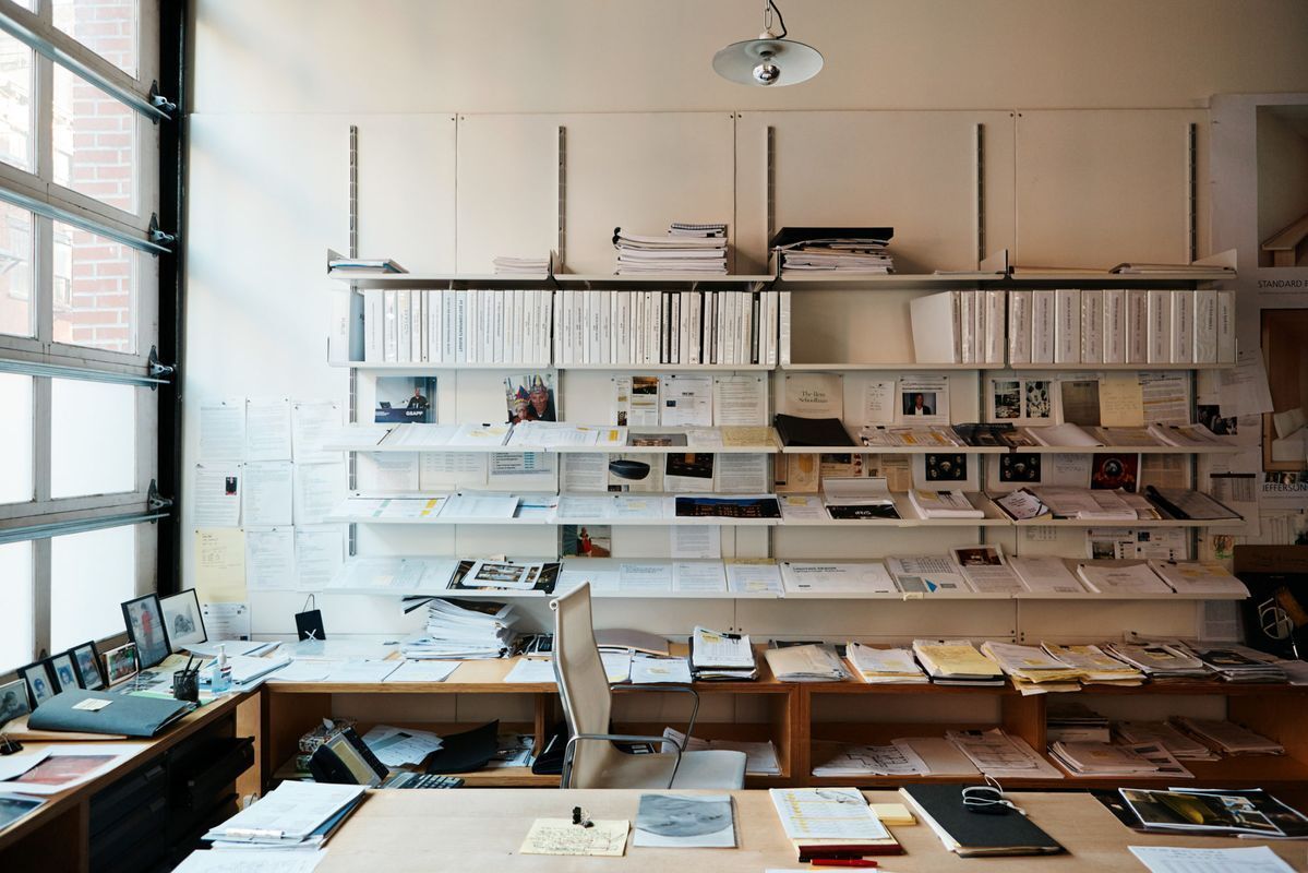 I love offices like these. Lived in, with ideas all around you